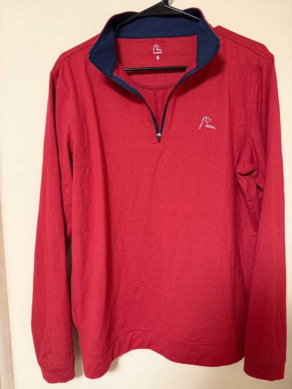 Rhoback Men's Heather Red Quarter-Zip Sweater
